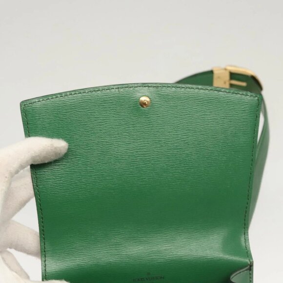 LOUIS VUITTON Epi Pochette Ceinture Tilshit Waist Bag Green M52604 Auth - Picture 14 of 16